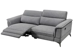 Elektrische Relaxbankstel 3+2 Macari - Stof - Grijs-Vente-unique Hot