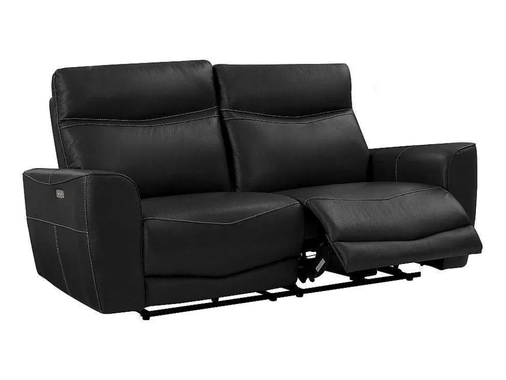 Elektrische Relax-Driezitsbank Van Zwart Vaarsleer Damon-Vente-unique Online