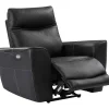 Elektrische Relax-Fauteuil Van Zwart Vaarsleer Damon-Vente-unique Online