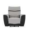 Elektrische Relaxfauteuil Van Grijze En Antracietkleurige Stof Damon-Vente-unique Online