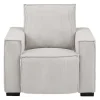 Elektrische Relaxfauteuil Van Lichtgrijs Ribfluweel Amelio-Vente-unique Clearance