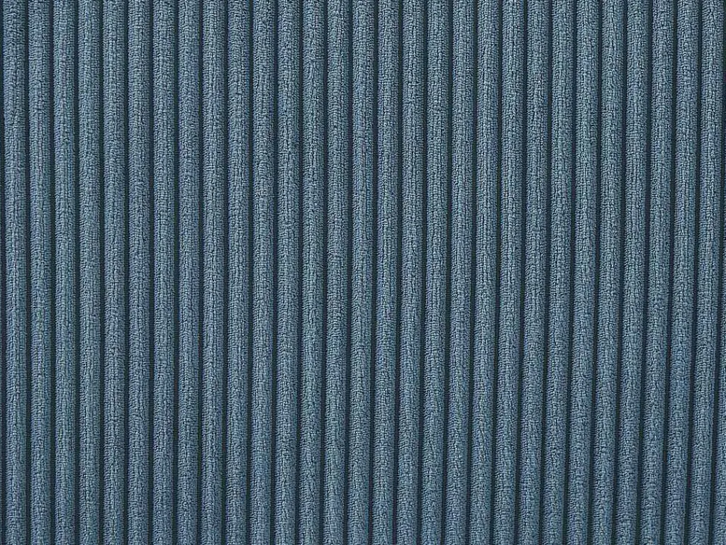 Elektrische Relaxfauteuil Met Bekleding In Blauw Ribfluweel Amelio-Vente-unique Clearance