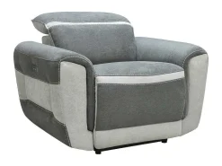 Elektrische Relaxfauteuil In Donkergrijze Stof Orietto-Vente-unique Hot