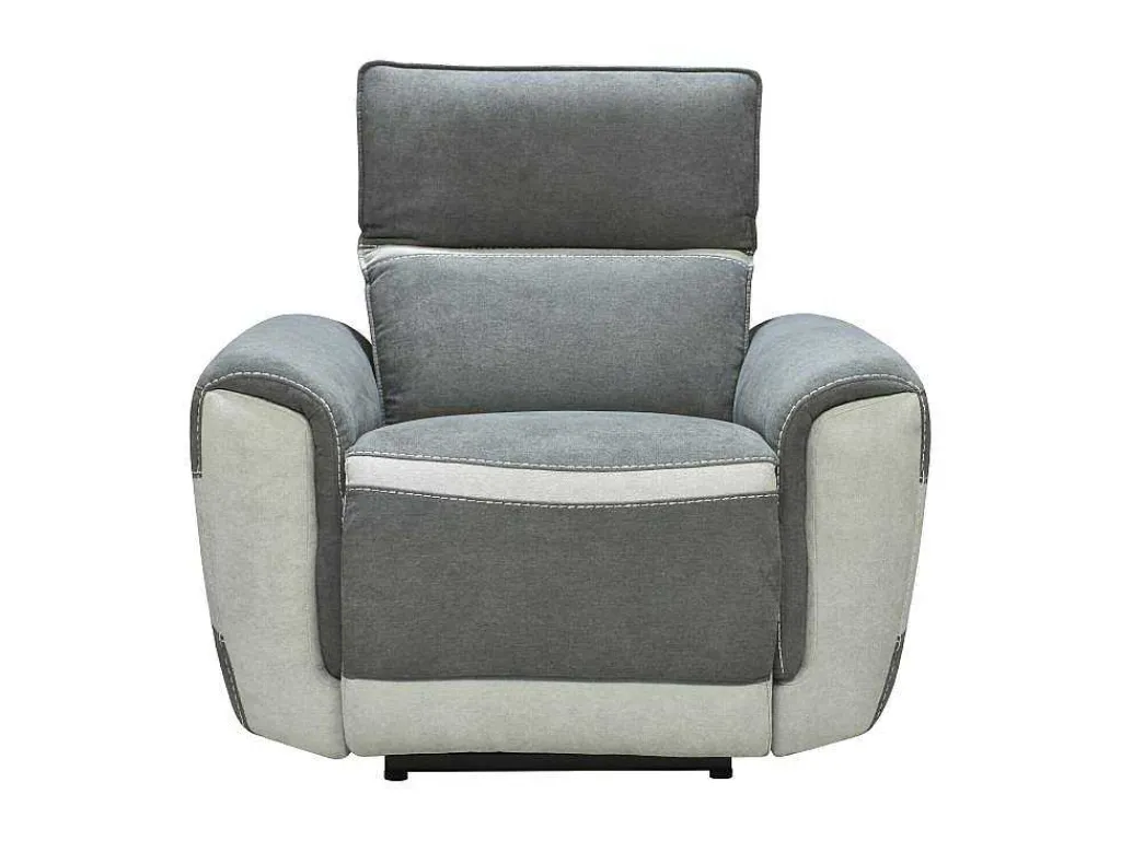 Elektrische Relaxfauteuil In Donkergrijze Stof Orietto-Vente-unique Hot