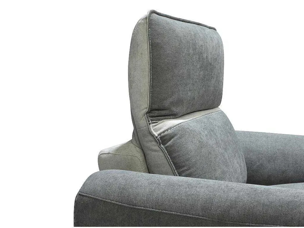 Elektrische Relaxfauteuil In Donkergrijze Stof Orietto-Vente-unique Hot