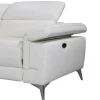 Elektrische Relaxhoekbank Van Leer Pascaline - Ivoor - Hoek Links-LINEA SOFA Discount