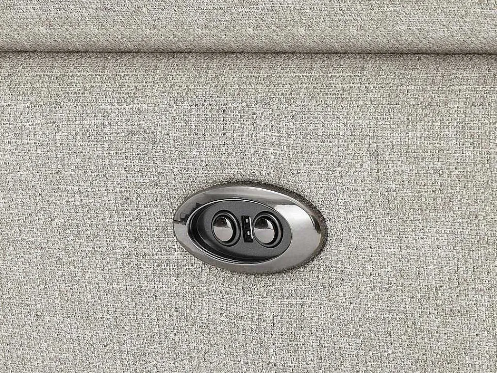 Elektrische Relax-Zitbank Met 3 Plaatsen In Beige Stof Macari-Vente-unique Outlet