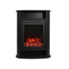Elektrische Sfeerhaard - Met Mantel - L84 X D33 X H111 Cm - Zwart - Mombacho-FLAMATECH Hot