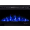 Elektrische Sfeerhaard Calbuco - L101,6 X D14 X H54,4 Cm - Zwart-FLAMATECH