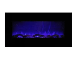 Elektrische Sfeerhaard Lalita - L110 X D14 X H49 Cm - Zwart-FLAMATECH Online