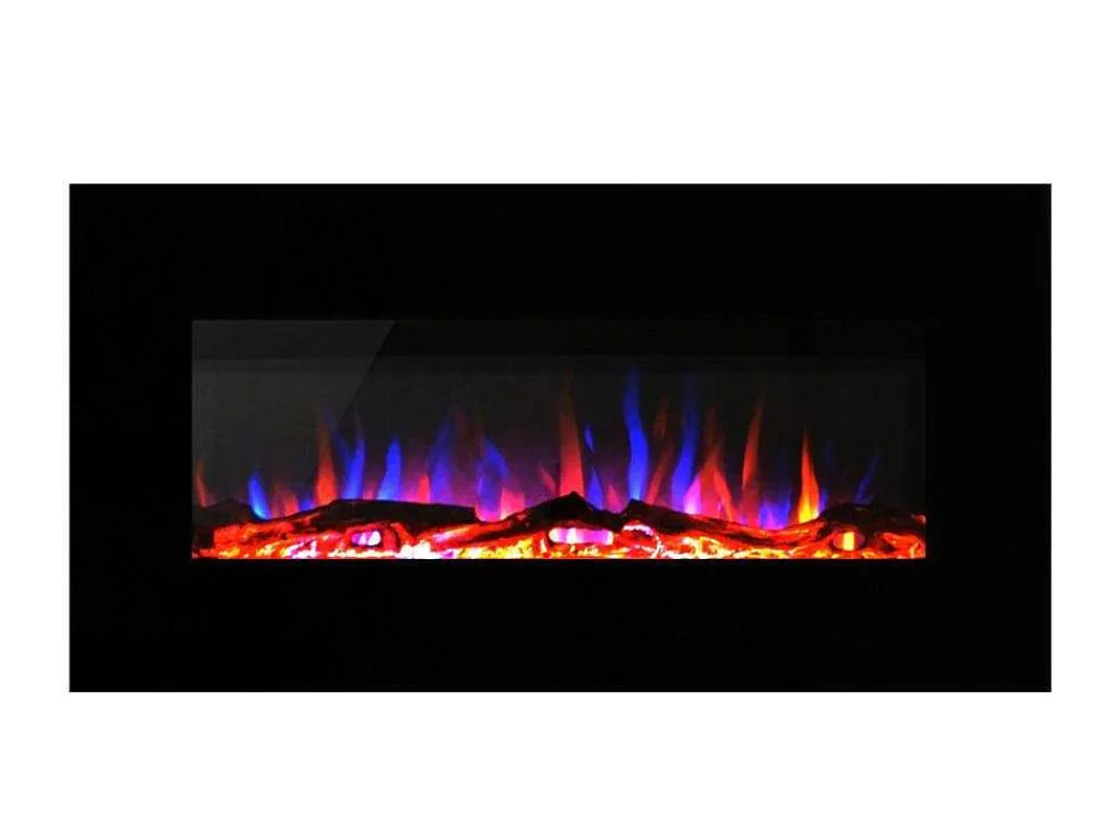 Elektrische Sfeerhaard Lalita - L110 X D14 X H49 Cm - Zwart-FLAMATECH Online
