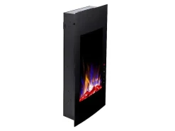 Elektrische Sfeerhaard Vulcano - L41 X D13 X H81 Cm - Zwart-FLAMATECH Discount