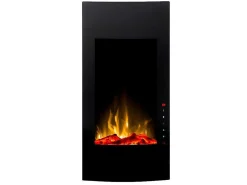 Elektrische Sfeerhaard Vulcano - L41 X D13 X H81 Cm - Zwart-FLAMATECH Discount