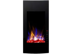Elektrische Sfeerhaard Vulcano - L41 X D13 X H81 Cm - Zwart-FLAMATECH Discount