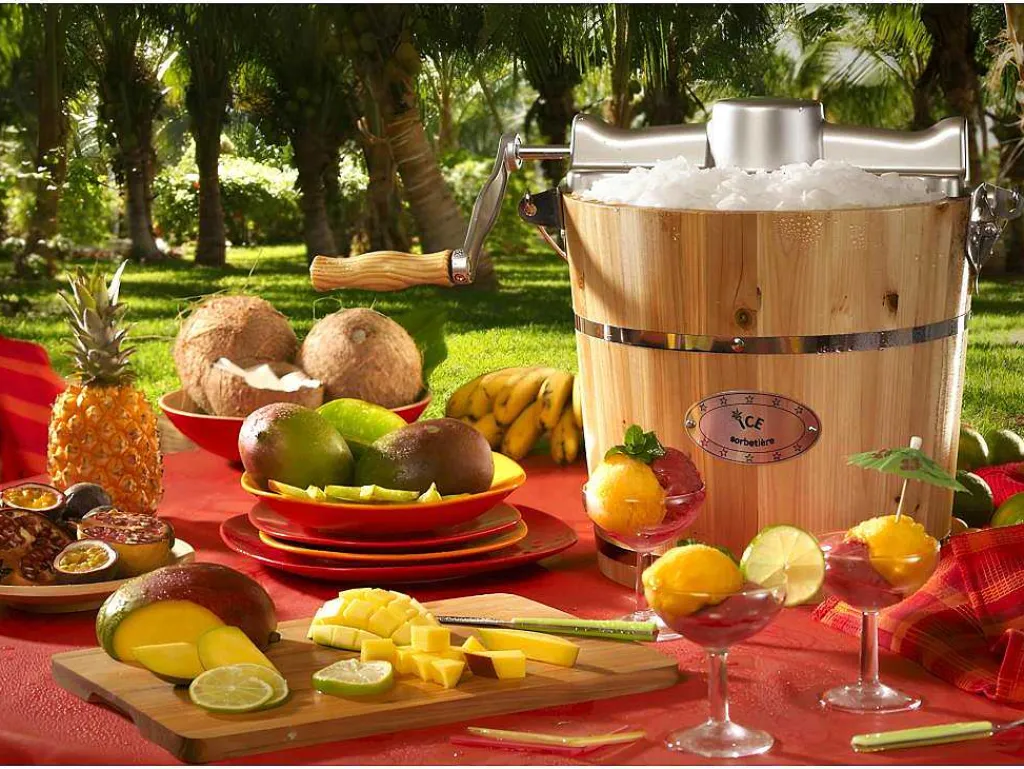 Elektrische Sorbetmaker Givreto Van Hout 5.5L-Vente-unique Discount