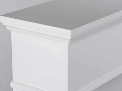 Elektrische Staande Sfeerhaard Vesuvia - Met Schoorsteenmantel - L98 X D24 X H102,5 Cm - Wit-FLAMATECH Hot