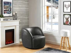 Elektrische Staande Sfeerhaard Vesuvia - Met Schoorsteenmantel - L98 X D24 X H102,5 Cm - Wit-FLAMATECH Hot