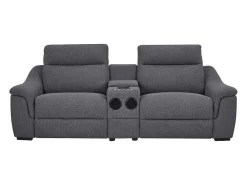 Elektrische Tweezits-Relaxzitsbank Van Grijze Stof Vereto-Vente-unique Discount