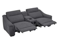 Elektrische Tweezits-Relaxzitsbank Van Grijze Stof Vereto-Vente-unique Discount