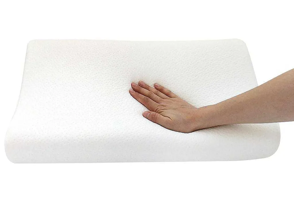 Ergonomisch Hoofdkussen Met Vormgeheugen 50 X 30 Cm Sleepy Van - Wit-DREAMEA New