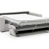 Express-Driezitsslaapbank Van Beige Ribfluweel - Bed Met Brede Latten 140 Cm - Matras 18 Cm - Mondovi-Vente-unique Clearance
