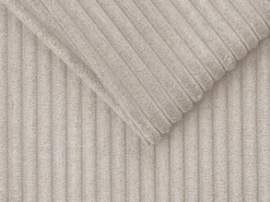 Express-Driezitsslaapbank Van Beige Ribfluweel - Bed Met Brede Latten 140 Cm - Matras 18 Cm - Vizir-Vente-unique Sale