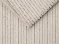 Express-Vierzitsslaapbank Van Beige Ribfluweel - Bed Met Brede Latten 160 Cm - Matras 22 Cm Loreto-Vente-unique