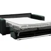 Express-Vierzitsslaapbank Van Groen Ribfluweel - Bed 160 Cm - Matras 18 Cm - Mondovi-Vente-unique