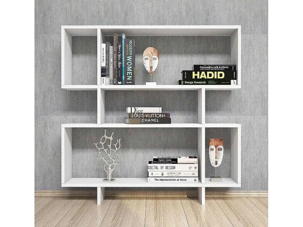 Fabiola Boekenkast, Wit, 100X22X111 Cm,-EPIKASA Sale