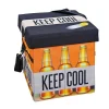 Fabo Opbergdozen Koeltas, Kruk, Draagriem, Zwart, Wit, Oranje.-Vente-unique Discount