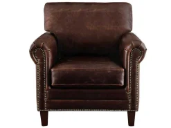 Fauteuil Cassandra Van Lived-In Leer - Bruin-LINEA SOFA Clearance