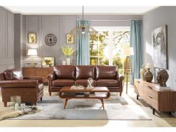 Fauteuil Cassandra Van Lived-In Leer - Bruin-LINEA SOFA Clearance