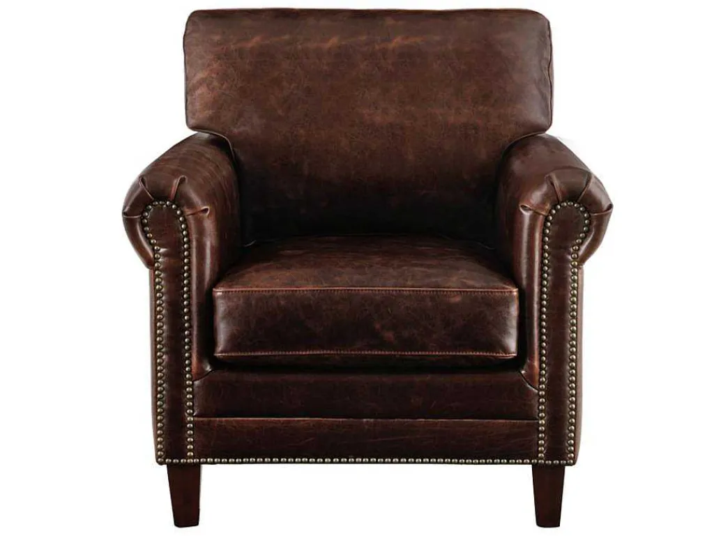 Fauteuil Cassandra Van Lived-In Leer - Bruin-LINEA SOFA Clearance
