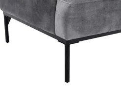 Fauteuil Grijs Fluweel Joel-Vente-unique New