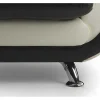 Fauteuil Indice Van Kunstleer - Tweekleurig Zwart En Wit-Vente-unique