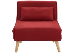 Fauteuil Met Bed Optie Posio Van Stof - Rood-Vente-unique Sale
