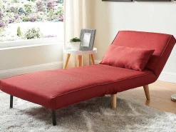 Fauteuil Met Bed Optie Posio Van Stof - Rood-Vente-unique Sale