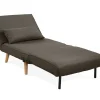 Fauteuil Posio - Bedbank Van Stof - Taupe-Vente-unique New