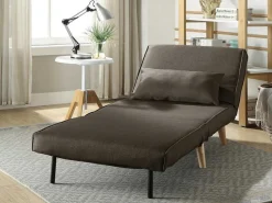 Fauteuil Posio - Bedbank Van Stof - Taupe-Vente-unique New