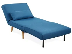 Fauteuil Posio - Bedbank Van Stof - Blauw-Vente-unique Hot