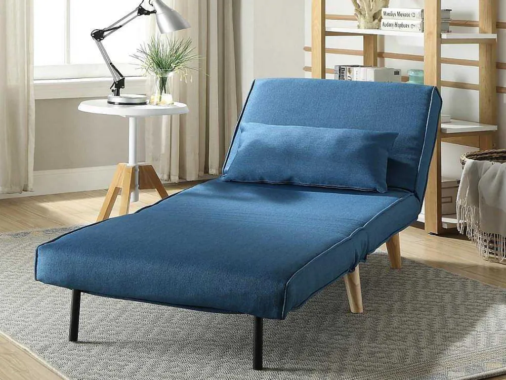 Fauteuil Posio - Bedbank Van Stof - Blauw-Vente-unique Hot