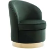 Fauteuil Sanela Van Fluweel - Spargroen-Vente-unique Clearance