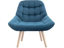 Fauteuil Van Blauwgroen Fluweel - Luosto-Vente-unique