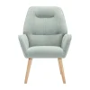 Fauteuil Van Blauwgroene Stof Osimo-Vente-unique Outlet