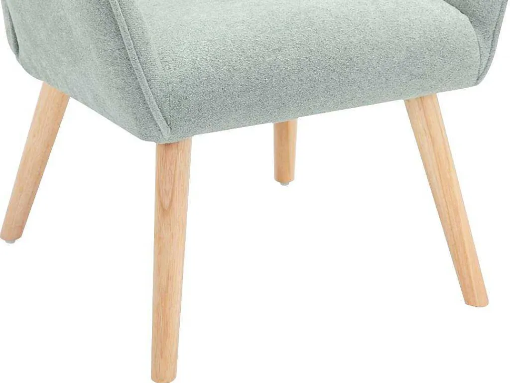 Fauteuil Van Blauwgroene Stof Osimo-Vente-unique Outlet