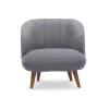 Fauteuil Van Boucle Stof - Antraciet - Janina-PASCAL MORABITO Outlet
