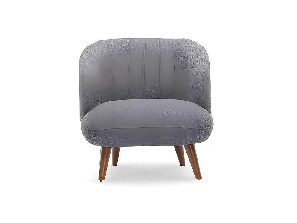Fauteuil Van Boucle Stof - Antraciet - Janina-PASCAL MORABITO Outlet
