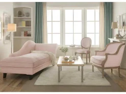 Fauteuil Van Fluweel Alienor Pastel Roze-Vente-unique