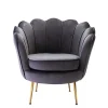 Fauteuil Van Fluweel Dandelion - Antraciet - Van-PASCAL MORABITO Online