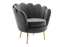 Fauteuil Van Fluweel Dandelion - Antraciet - Van-PASCAL MORABITO Online